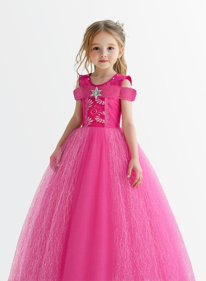 UPORPOR Princess Dress Up for Girls, Syncs with Music, App-Control Princess Clothes, RGB Led Light Up Halloween Costume with 4 Accessories Gift for 3-9 year old girls - Image 3